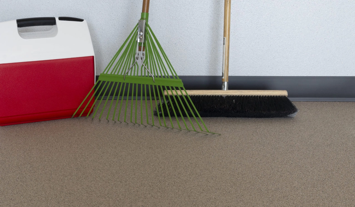 Quartz flooring in home